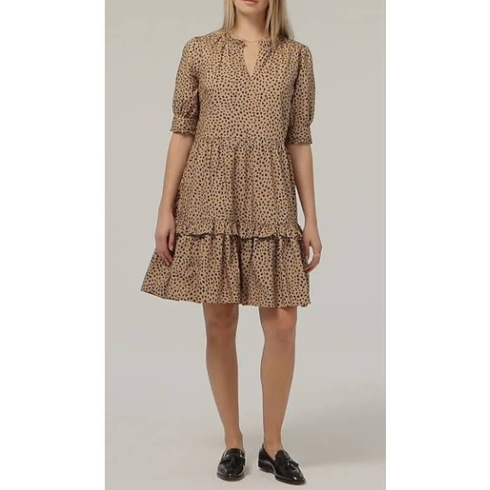 J. Crew Cheetah Print Popover Dress NWT Sz. XXSP